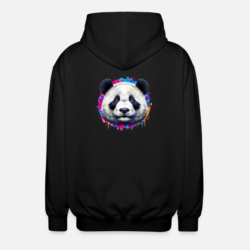 Panda - Veste à capuche unisexe - noir
