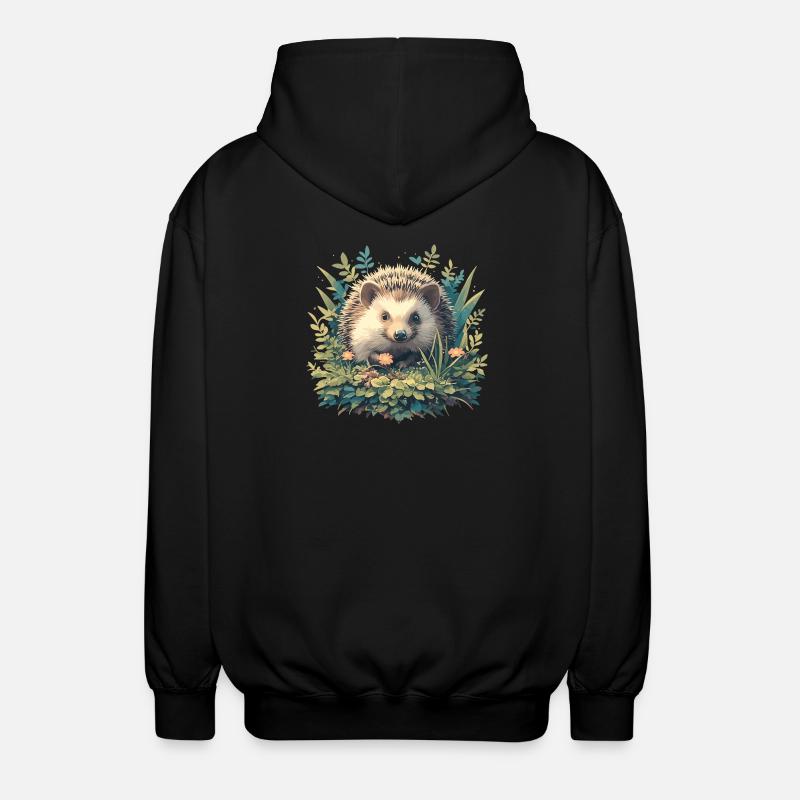 Hérisson - Veste à capuche unisexe - noir