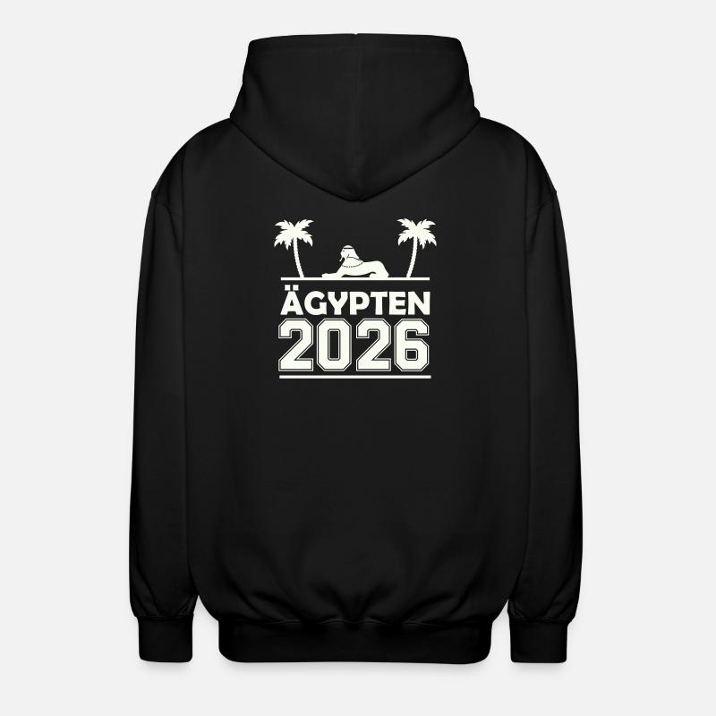 Silhouette Égypte 2026 - Veste à capuche unisexe - noir