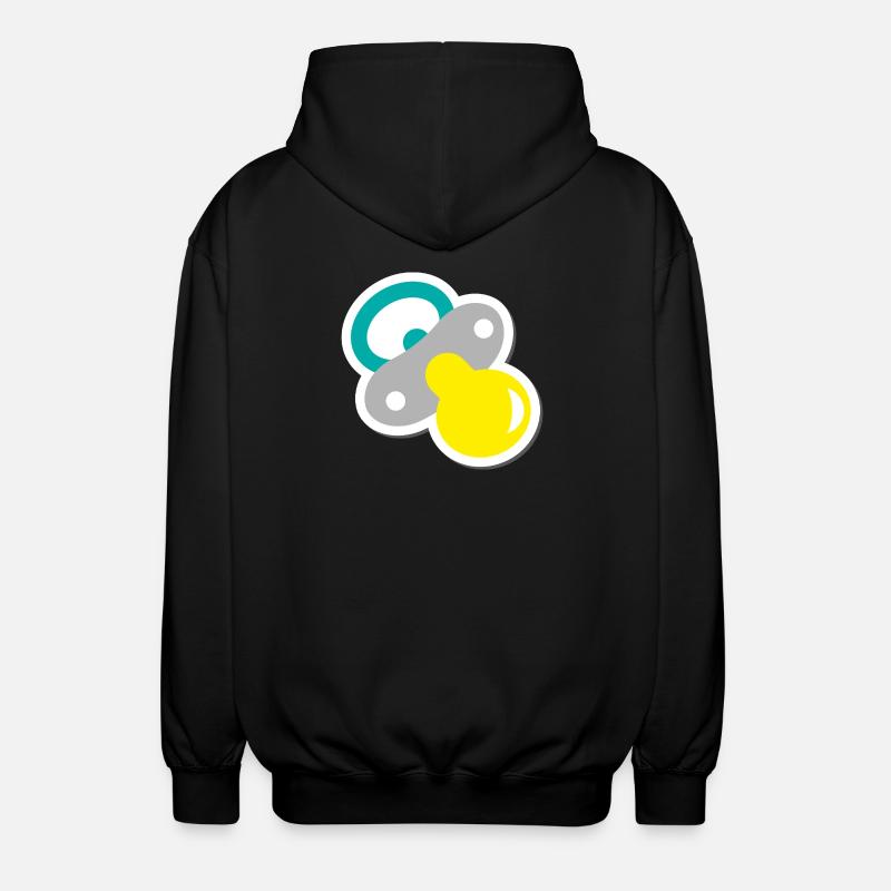 schnuller - Unisex Kapuzenjacke - Schwarz