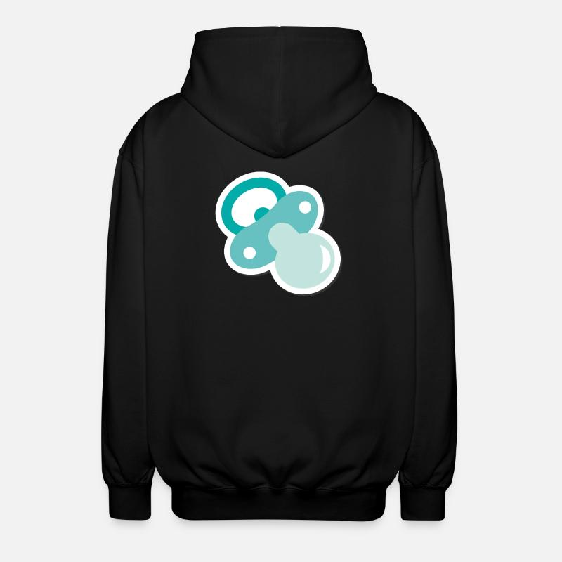 Schnuller - Unisex Kapuzenjacke - Schwarz