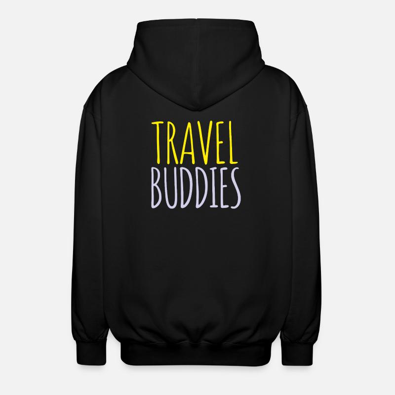 Reisefreunde  - Unisex Kapuzenjacke - Schwarz
