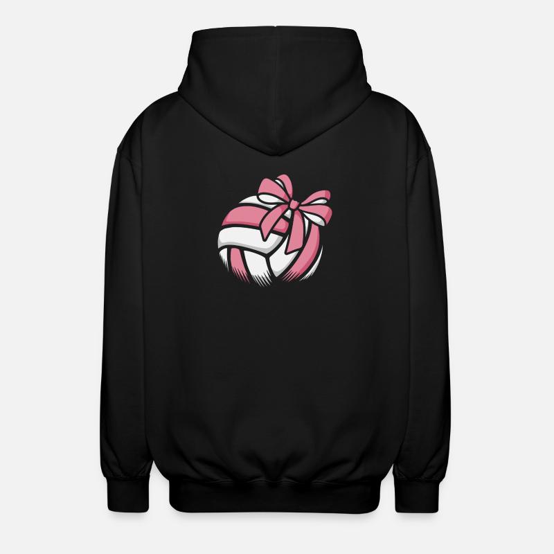 Joueuse de volley-ball de beach-volley féminin - Veste à capuche unisexe - noir