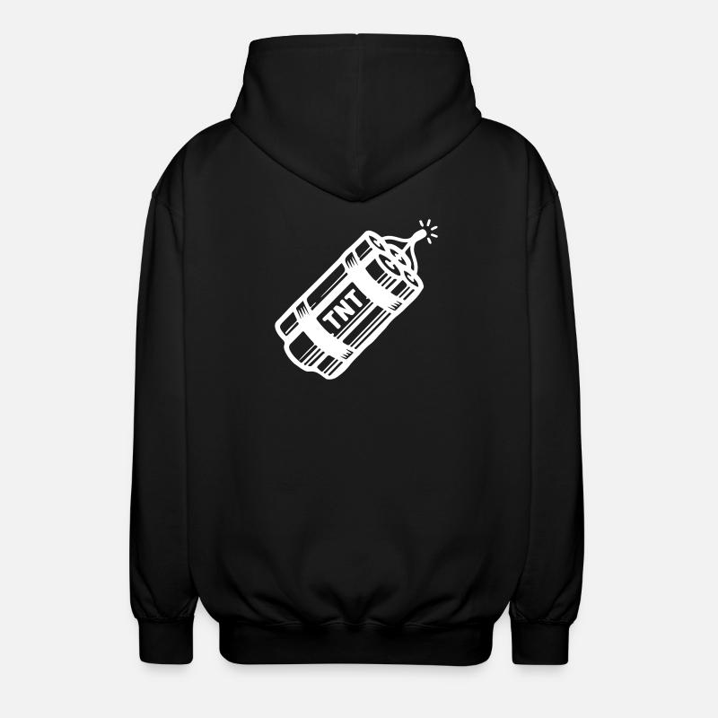 Dynamit Tnt - Unisex Kapuzenjacke - Schwarz