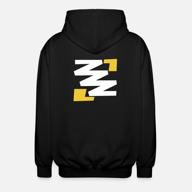 Einfaches digitales Kunstemblem mit Z - Unisex Kapuzenjacke - Schwarz