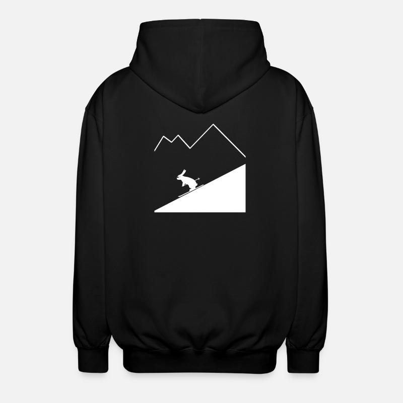 Rabbit Skier - Unisex Kapuzenjacke - Schwarz