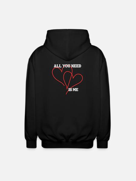 All you need - Unisex Hooded Jacket - black