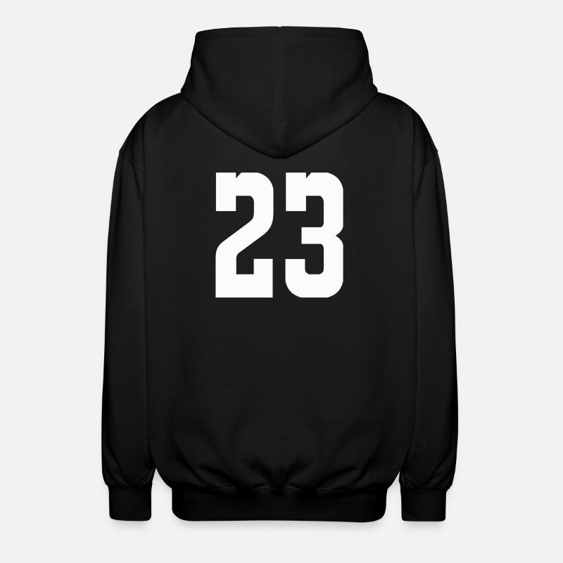 23 - Unisex Kapuzenjacke - Schwarz