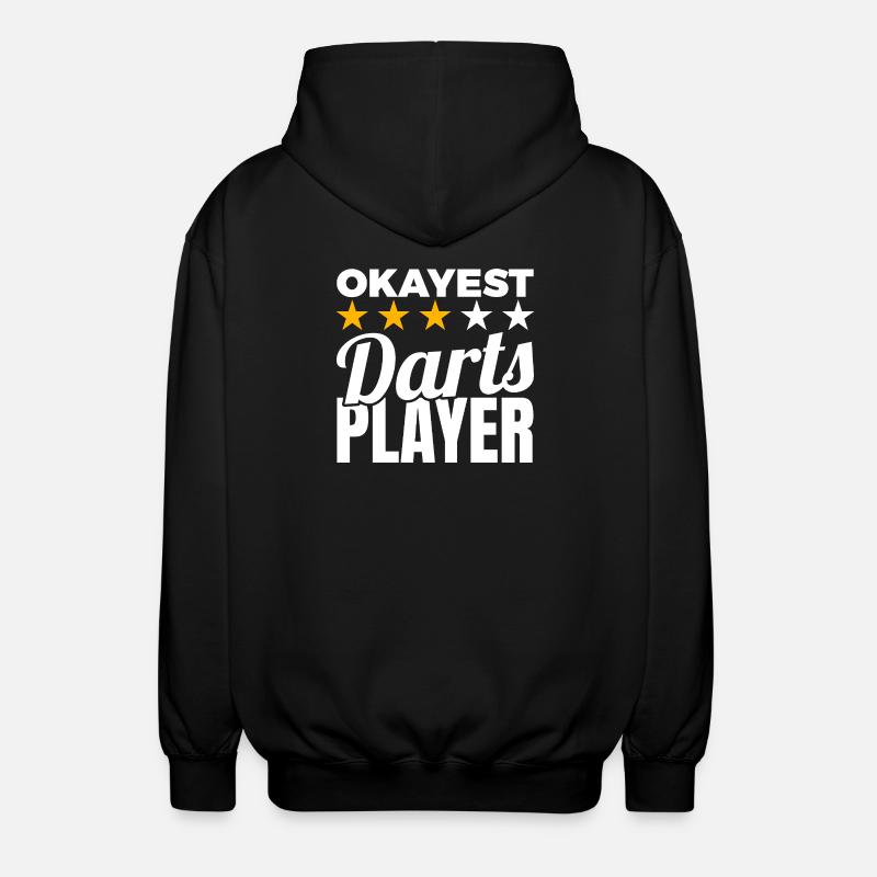 Durchschnittlicher Dartspieler - Unisex Kapuzenjacke - Schwarz