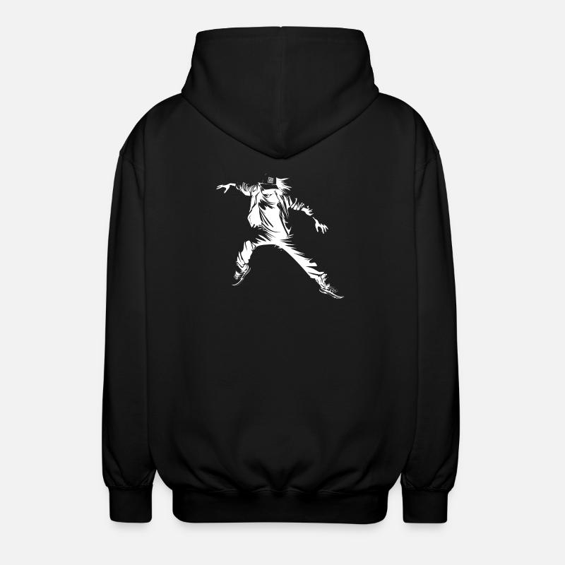 Breakdance Sketch - Veste à capuche unisexe - noir