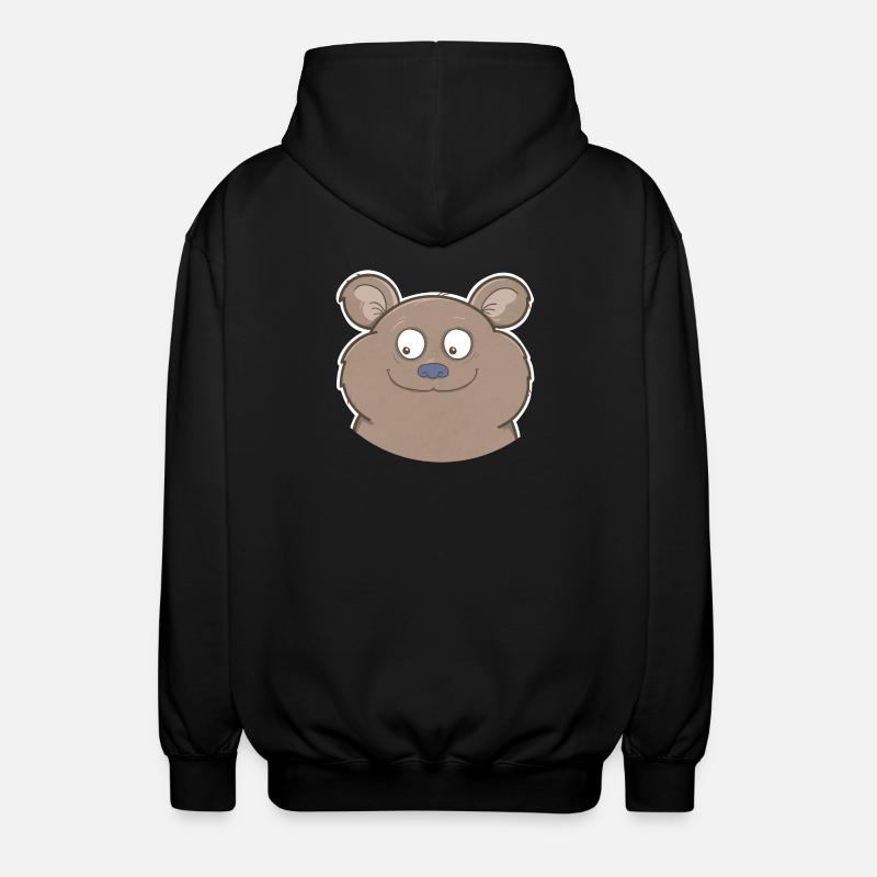 Bear - Unisex Hooded Jacket - black