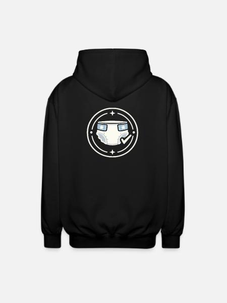 Diaper Duty Badge Shirt - Unisex Hooded Jacket - black