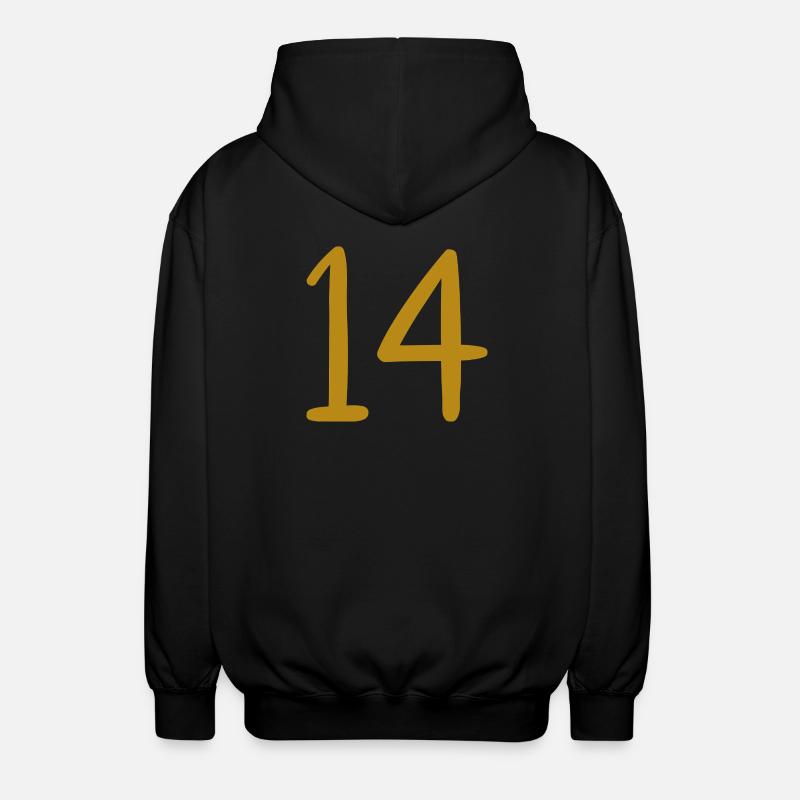 14 - Unisex Hooded Jacket - black