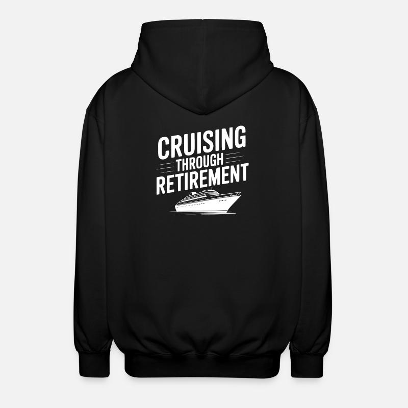 Croisière jusqu’à la retraite - Veste à capuche unisexe - noir