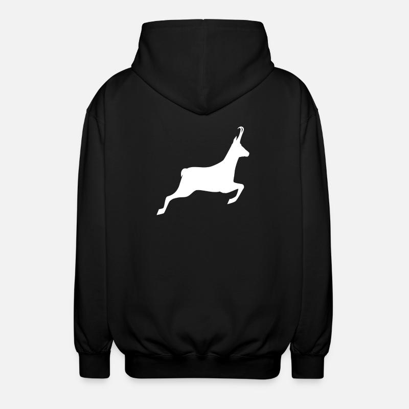 Anpassbares Jagd-T-Shirt - -Muster - Unisex Kapuzenjacke - Schwarz