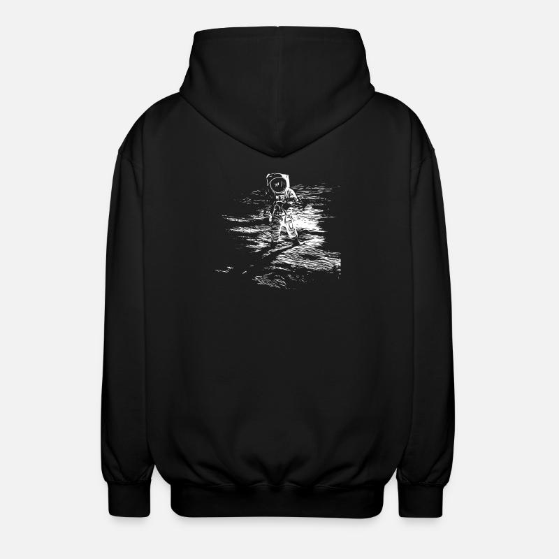 Space - Unisex Hooded Jacket - black