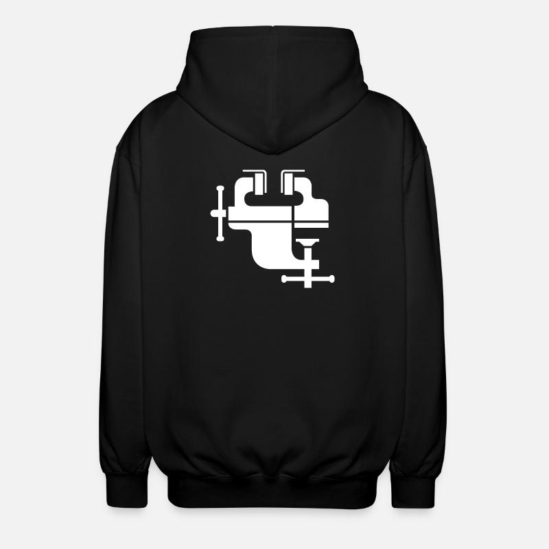 Vice Tool Icon Symbol Illustration - Unisex Hooded Jacket - black