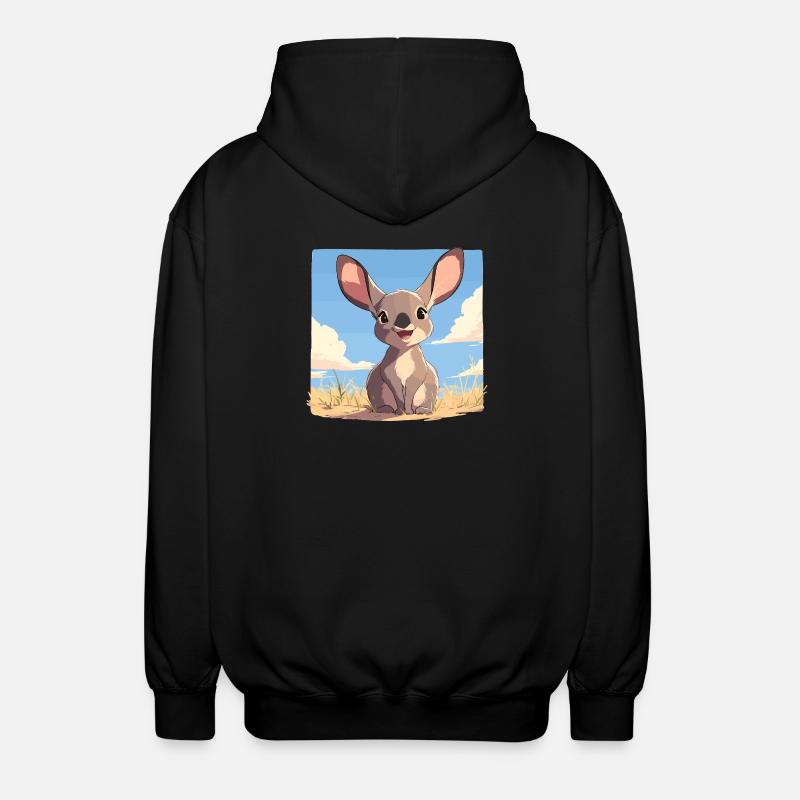 Wallabys Wallaby - Unisex Kapuzenjacke - Schwarz