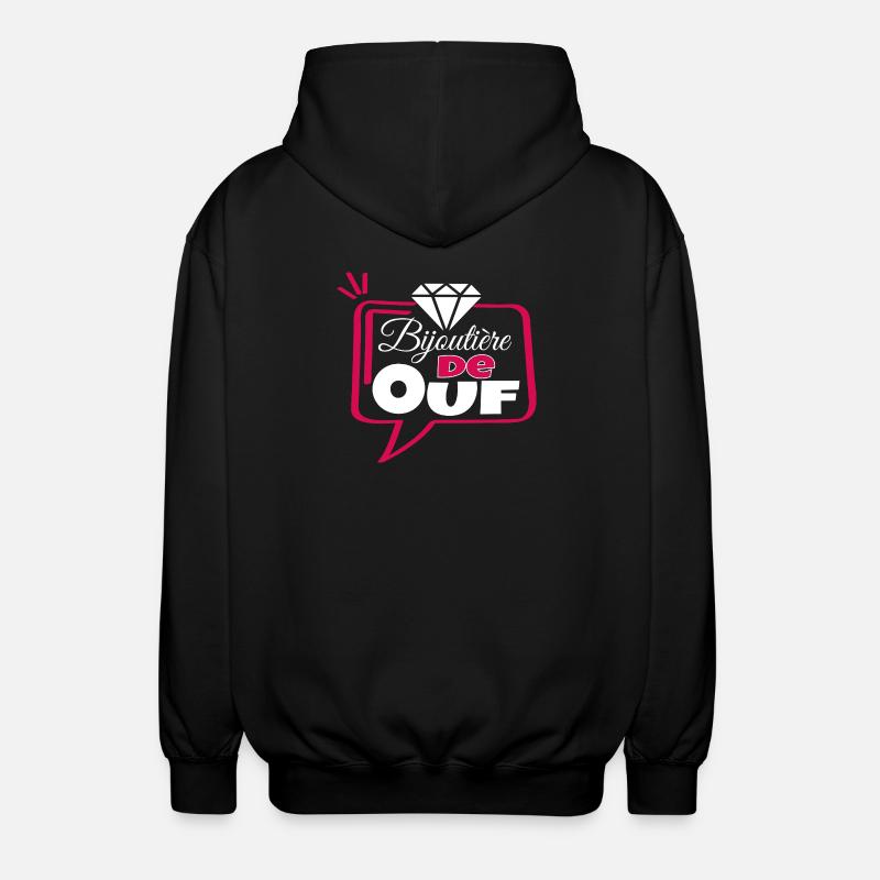 Bijoutière de Ouf - Veste à capuche unisexe - noir
