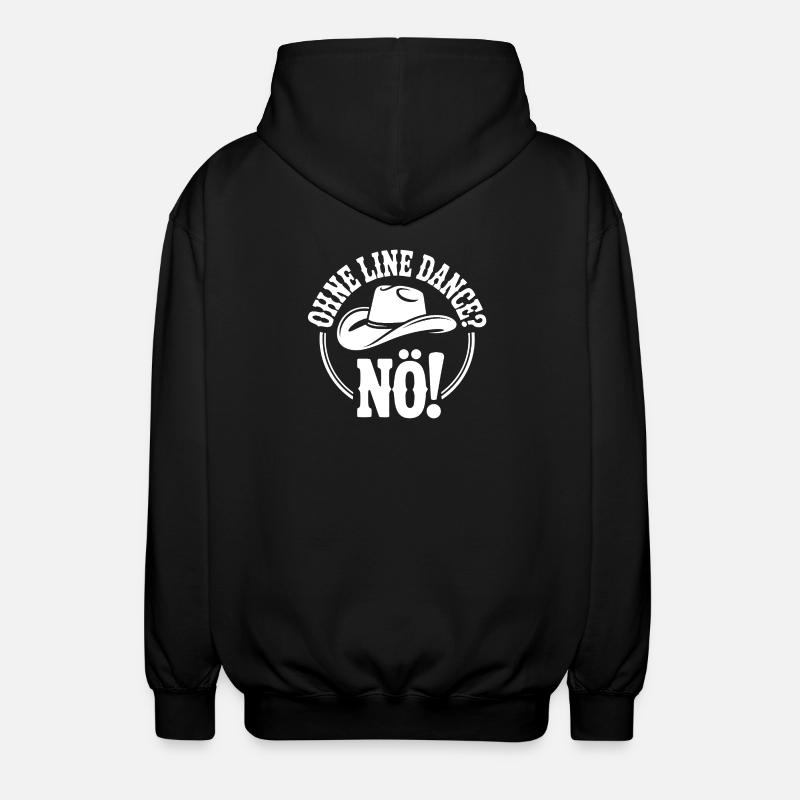 Life Without Line Dance - Never - Unisex Hooded Jacket - black