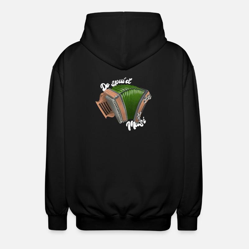 Do spui'd Musi // hell | ZiachON! - Unisex Kapuzenjacke - Schwarz