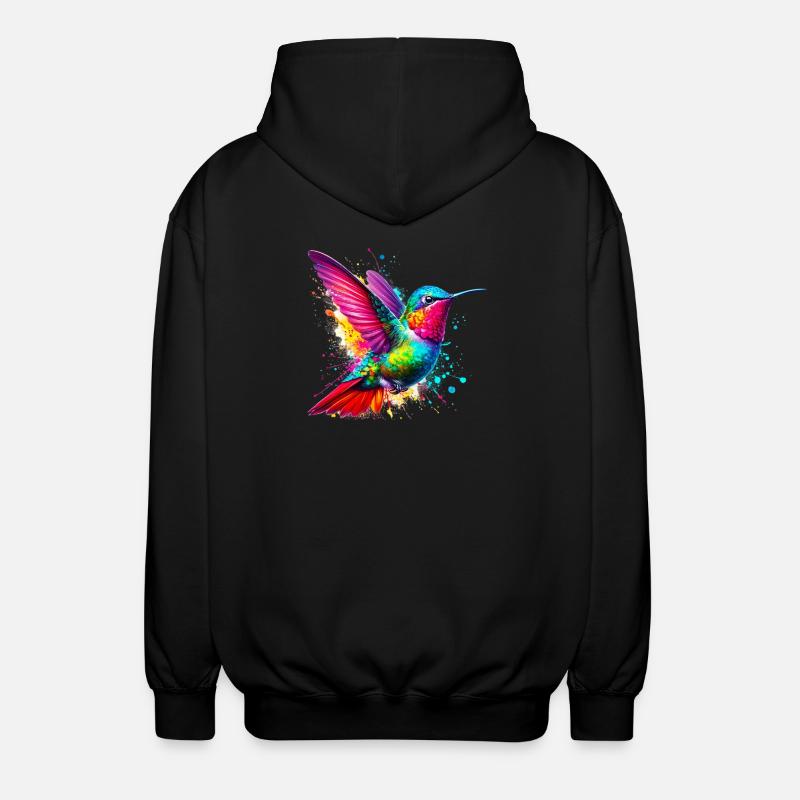 Kolibri - Unisex Kapuzenjacke - Schwarz
