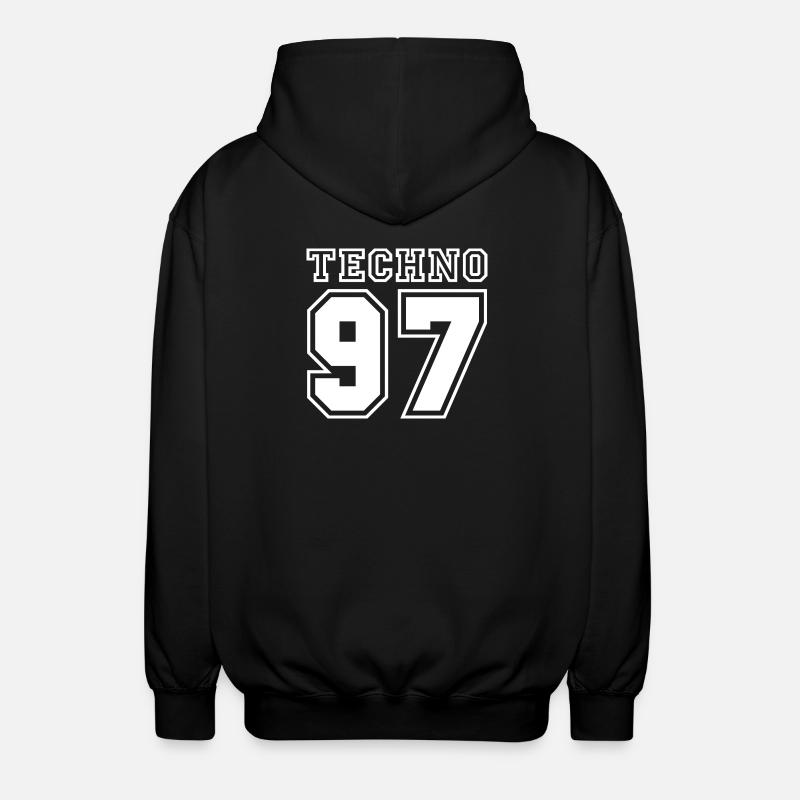 TECHNO 97 - Veste à capuche unisexe - noir