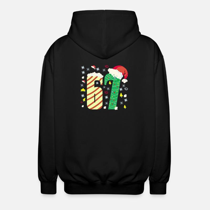 67 Christmas  - Unisex Kapuzenjacke - Schwarz