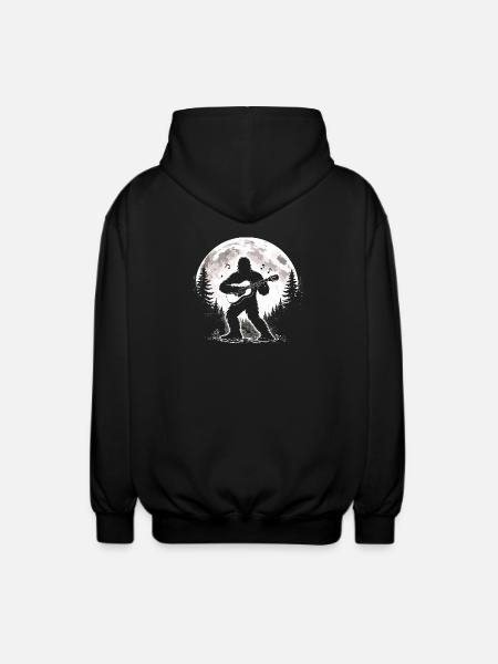 Bigfoot Gitarrist - Unisex Kapuzenjacke - Schwarz