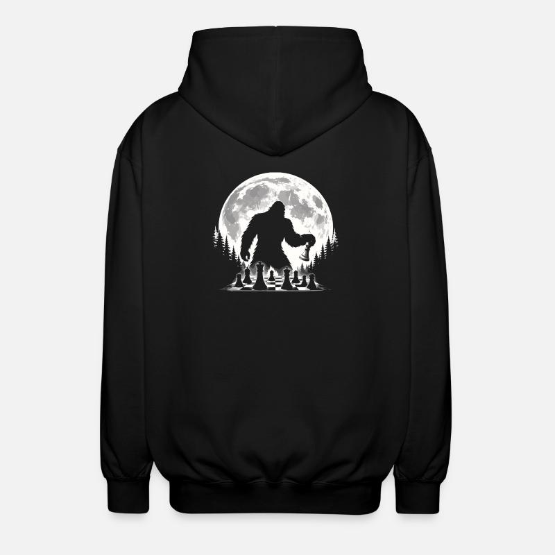 Joueur d’échecs Bigfoot - Veste à capuche unisexe - noir