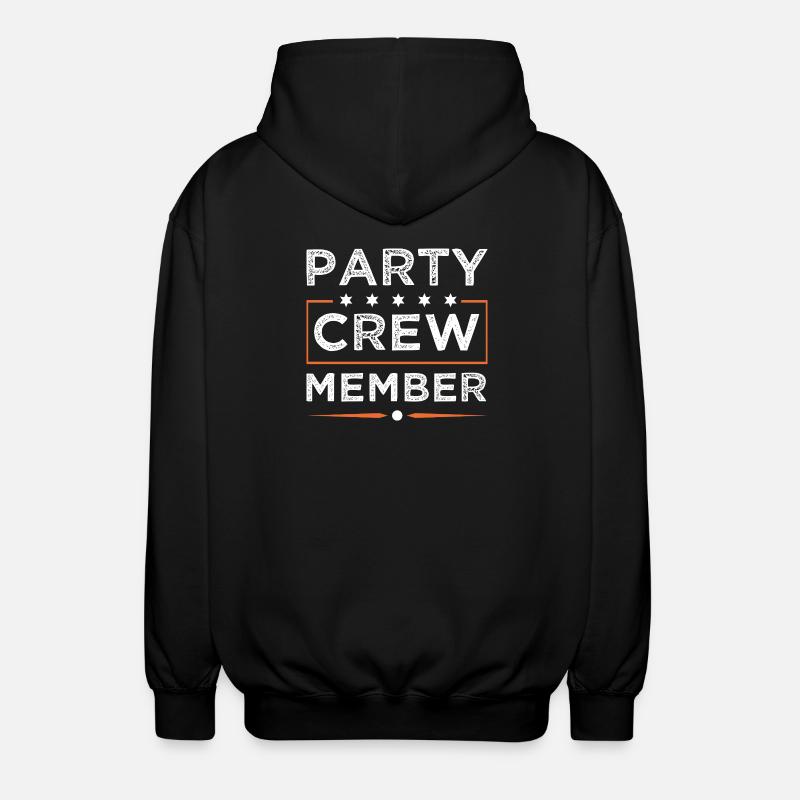 Party Crew - Unisex Hooded Jacket - black