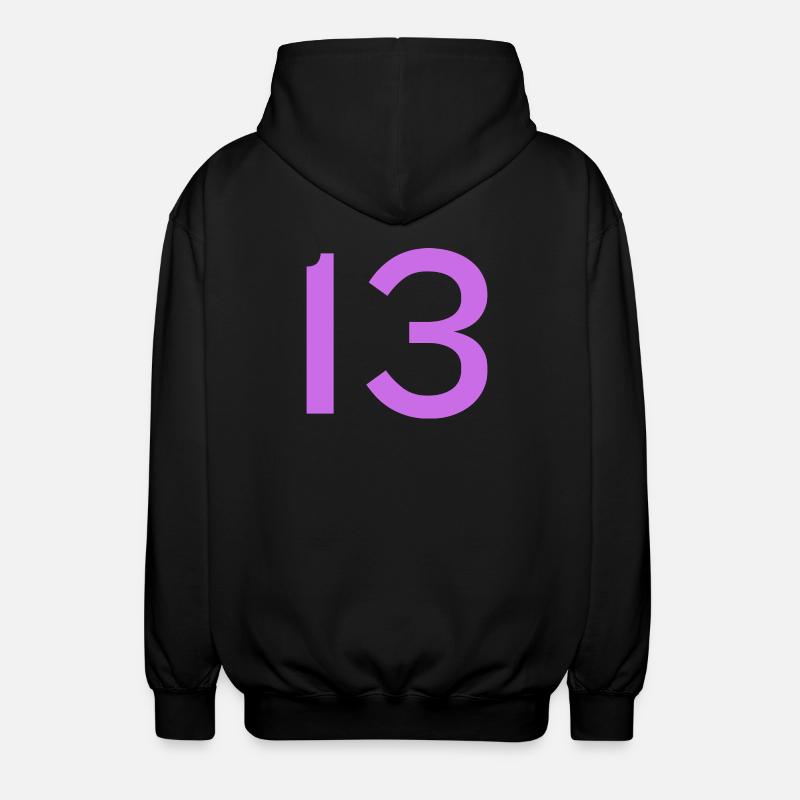 13 - Unisex Kapuzenjacke - Schwarz