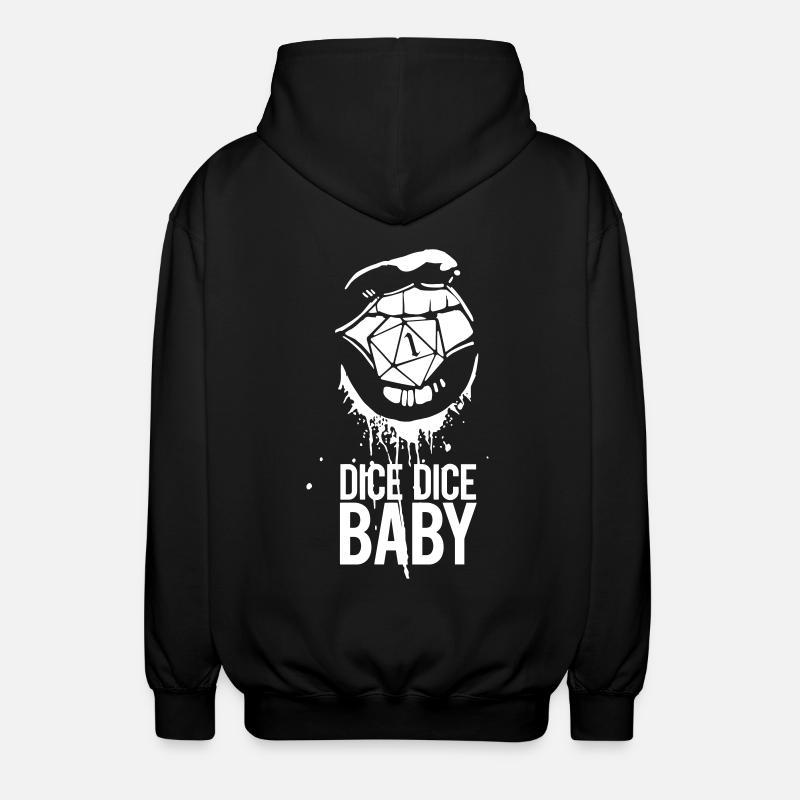 Role-playing game Hot lips - Unisex Hooded Jacket - black