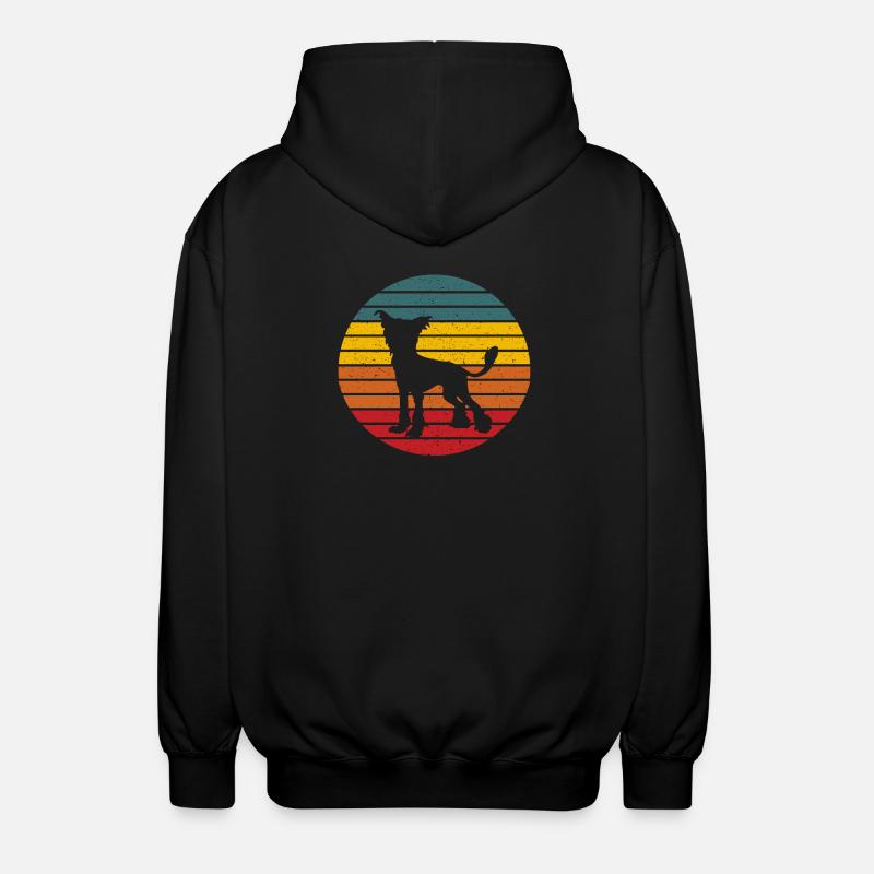 Chien chinois chien à cônes - Veste à capuche unisexe - noir