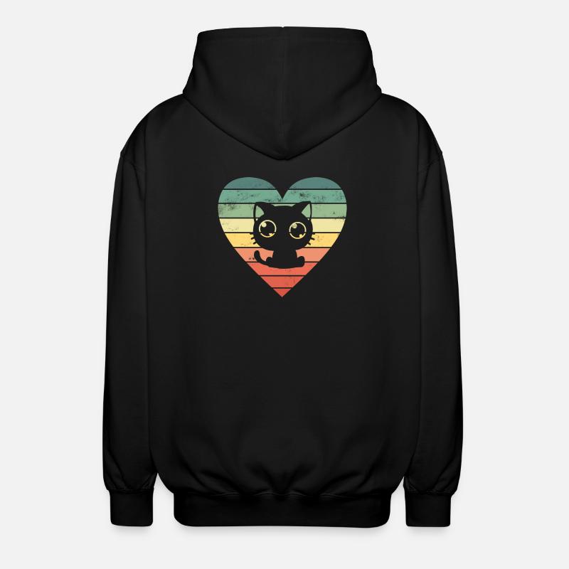 Chats Chats - Veste à capuche unisexe - noir