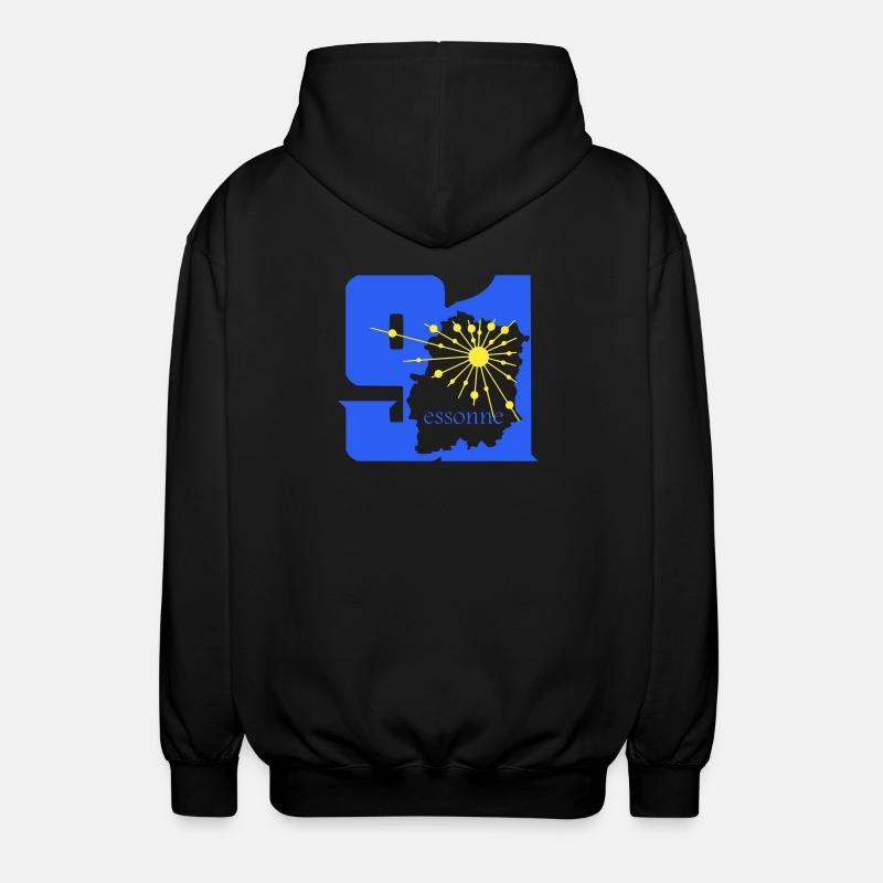 Essonne - Unisex Kapuzenjacke - Schwarz