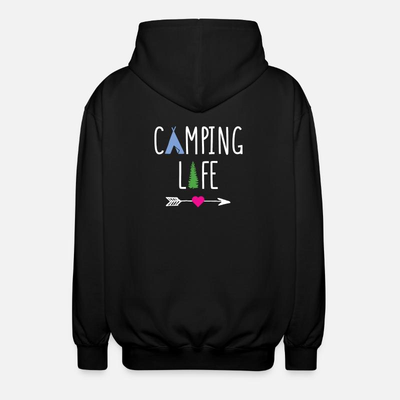 Vie de camping - Veste à capuche unisexe - noir