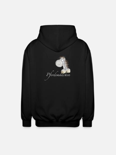 Pferdemädchen Pferde Spruch Pferd - Unisex Kapuzenjacke - Schwarz