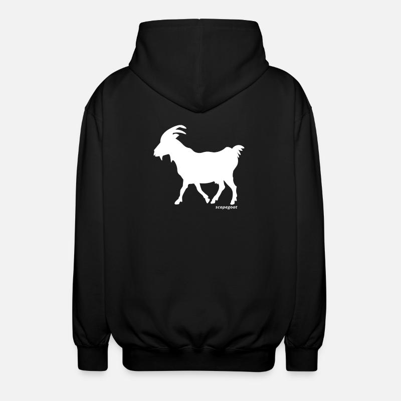 Silhouette de bouc émissaire - Veste à capuche unisexe - noir