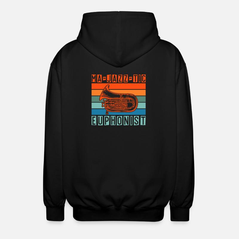 Euphonium Ma-Jazz-Tic Euphonist Baritone Marching - Unisex Kapuzenjacke - Schwarz