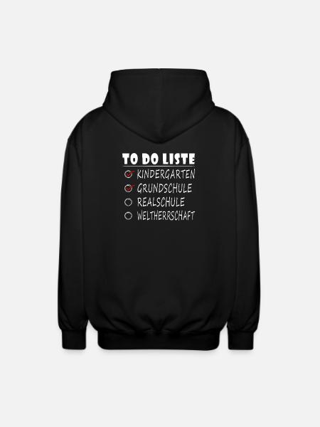 secondary school - Unisex Hooded Jacket - black