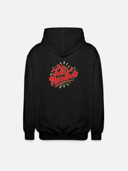 Frohe Weihnachten - Unisex Kapuzenjacke - Schwarz