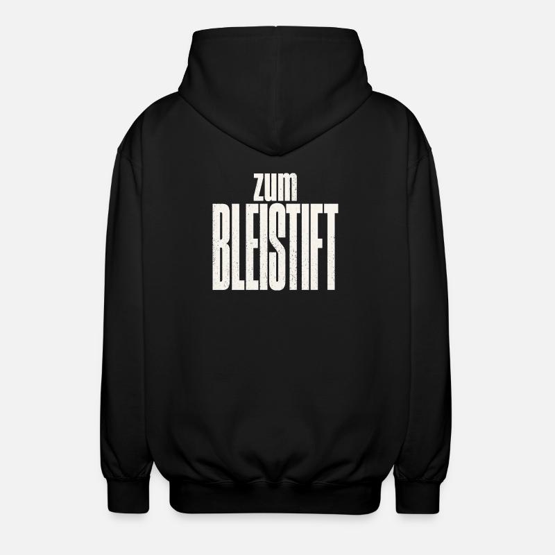 Zum Bleistift - Unisex Kapuzenjacke - Schwarz