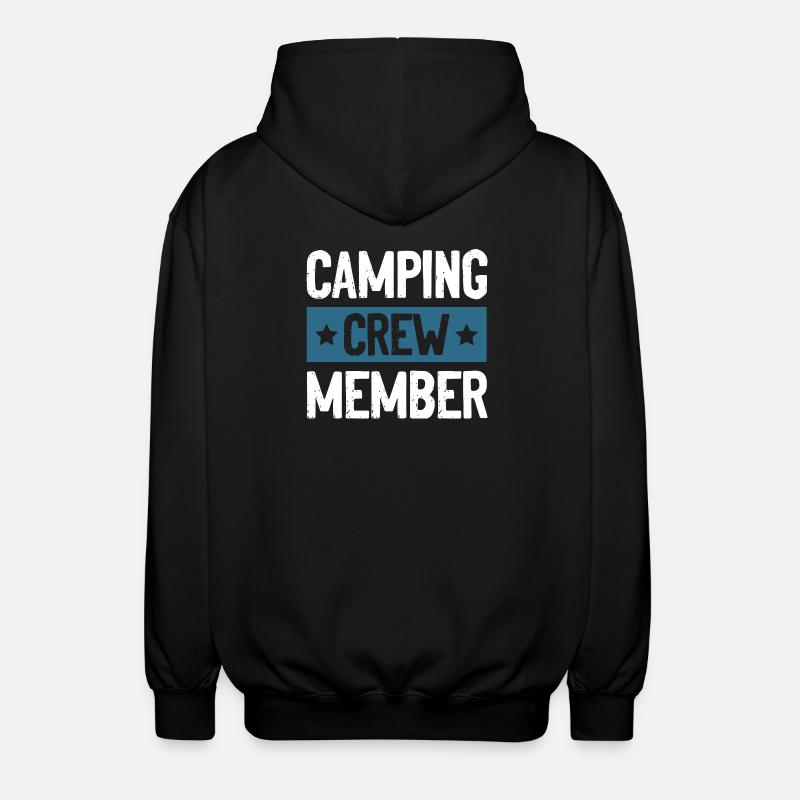 Camping Crew - Unisex Kapuzenjacke - Schwarz