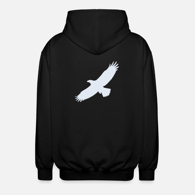 Eagle - Unisex Hooded Jacket - black