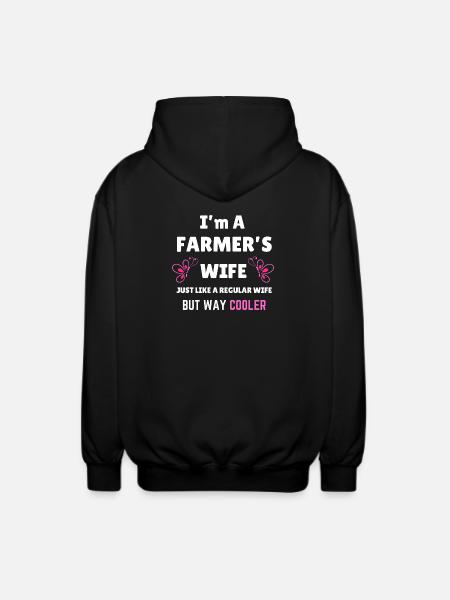 Bauernfrau rustikales Landdesign - Unisex Kapuzenjacke - Schwarz