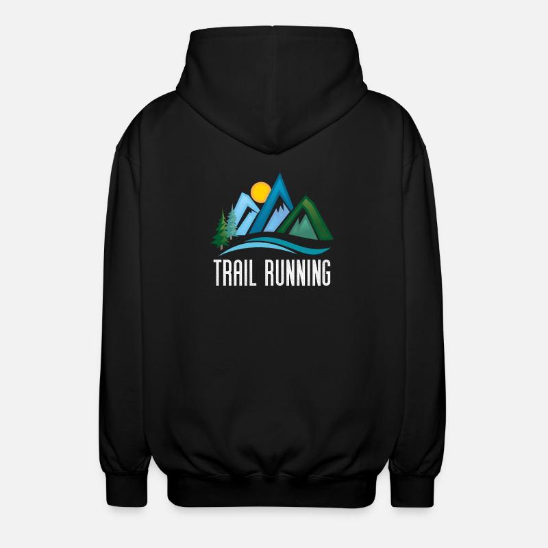 Trailrunning - Unisex Kapuzenjacke - Schwarz