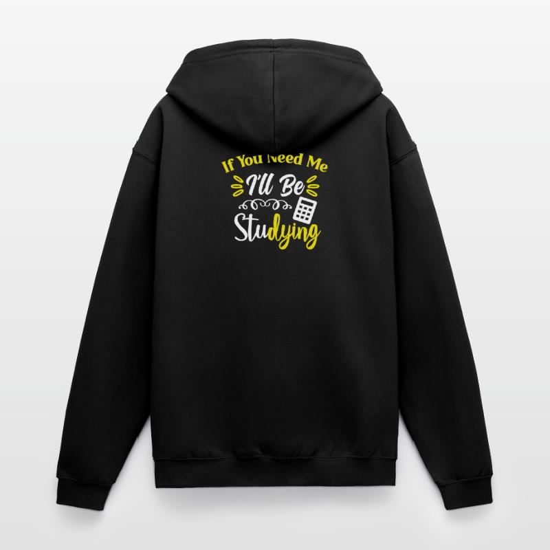 Studying Students Learning Practice Assignment Exams Unisex Hooded Jacket