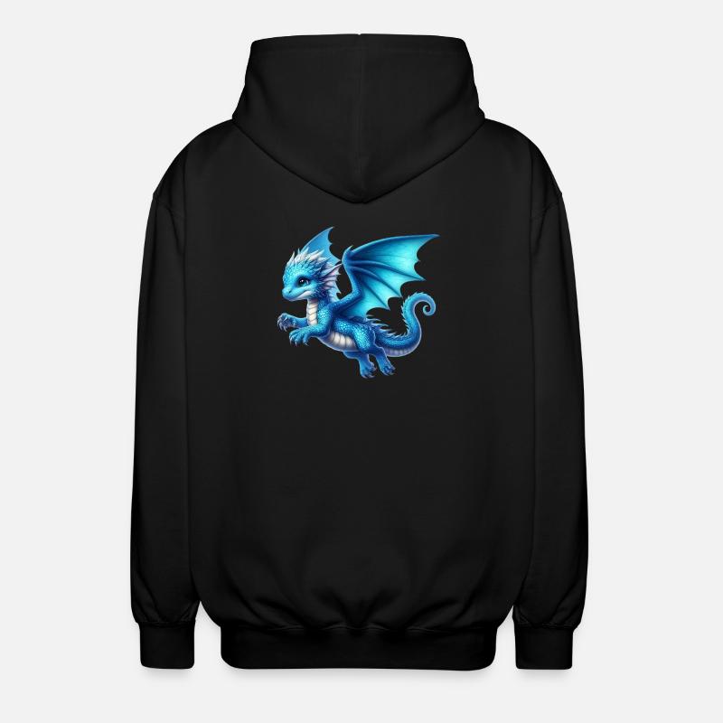 Dragon - Unisex Hooded Jacket - black
