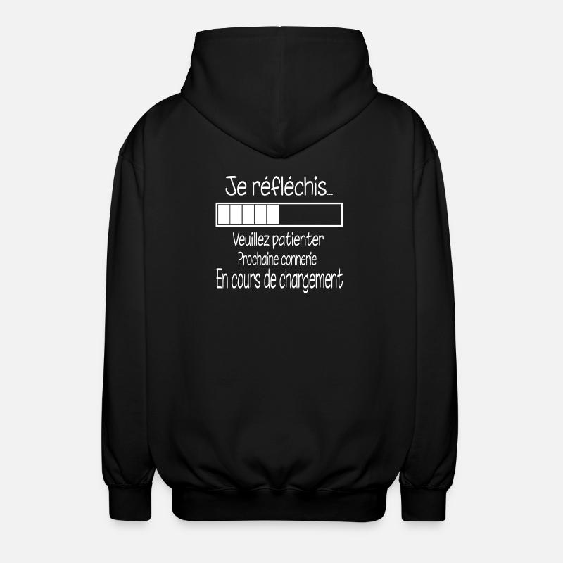 Ich denke ... Laden - Unisex Kapuzenjacke - Schwarz